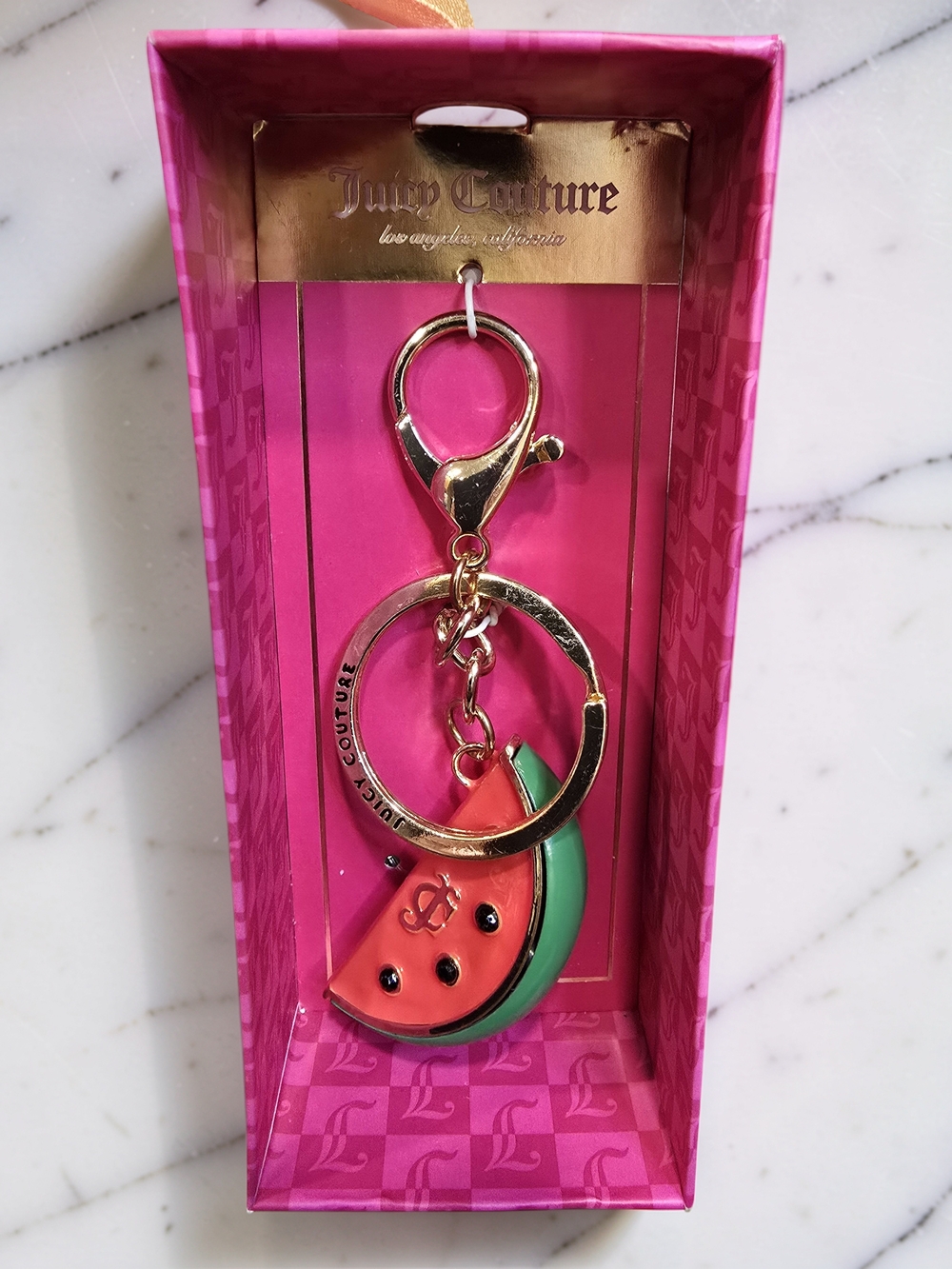Juicy Couture Watermelon Keychain Bag Charm NWT